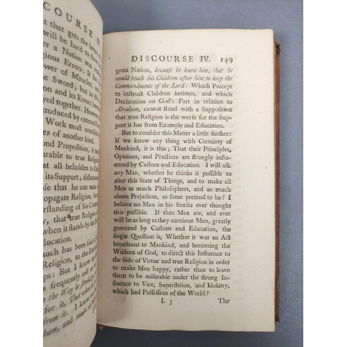 77 - SHERLOCK THOMAS.  Several Discourses Preached at the Temple Church. 4 vols. Calf, some int... 