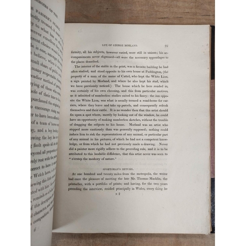 82 - MORLAND GEORGE.  Memoirs of the Life, by J. Hassell. Eng. frontis, title & plates. Qua... 