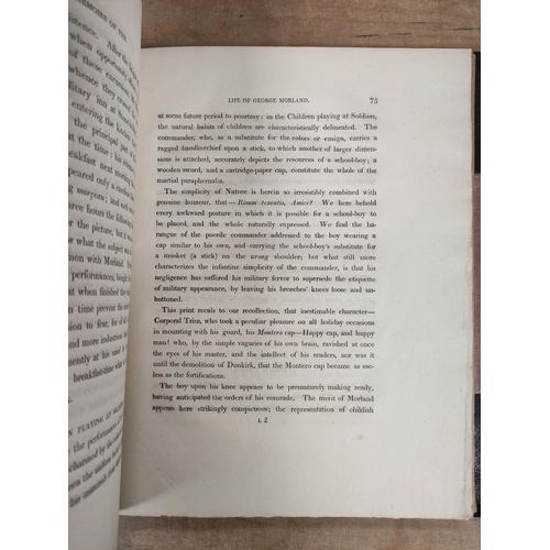 82 - MORLAND GEORGE.  Memoirs of the Life, by J. Hassell. Eng. frontis, title & plates. Qua... 