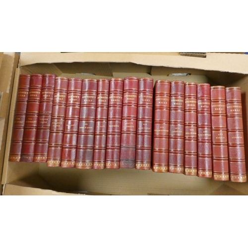 295 - AINSWORTH W. HARRISON.  Works. 16 vols. Illus. Uniform half red morocco. Routledge, n.d.... 