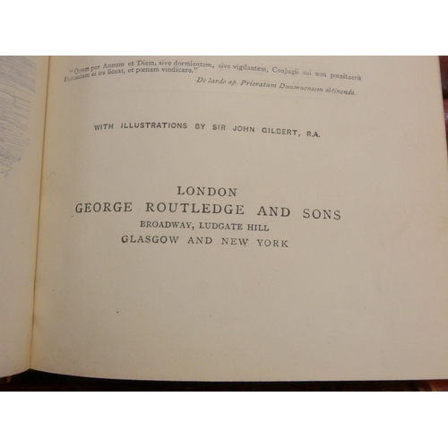 295 - AINSWORTH W. HARRISON.  Works. 16 vols. Illus. Uniform half red morocco. Routledge, n.d.... 