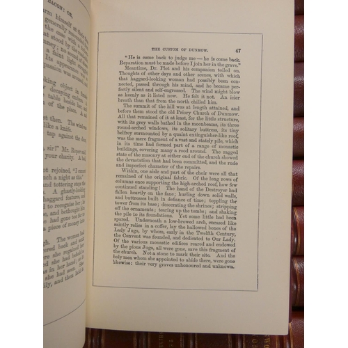 295 - AINSWORTH W. HARRISON.  Works. 16 vols. Illus. Uniform half red morocco. Routledge, n.d.... 