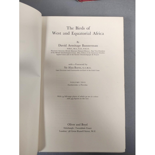 297 - BANNERMAN D. A.  The Birds of West & Equatorial Africa. 2 vols. Col. plates & othe... 