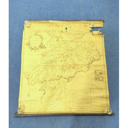 101 - STOBIE MATHEW.  A Map of Roxburgh Shire or Tiviotdale. Eng. map, hand col. in outline, poo... 