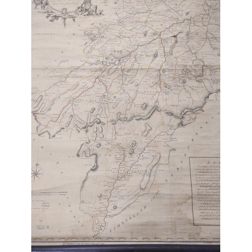 101 - STOBIE MATHEW.  A Map of Roxburgh Shire or Tiviotdale. Eng. map, hand col. in outline, poo... 