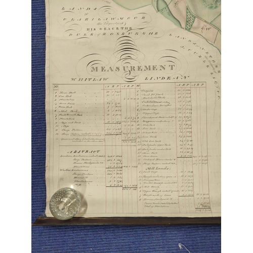 102 - WATSON JAMES.  Plan of the Lands of Whitlaw & Lindean Situated Within the Parish of Galashiels. ... 