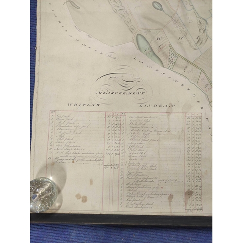 102 - WATSON JAMES.  Plan of the Lands of Whitlaw & Lindean Situated Within the Parish of Galashiels. ... 