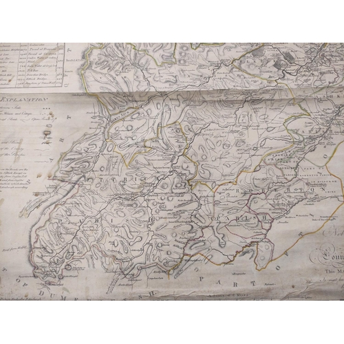 103 - AINSLIE JOHN.  A Map of Selkirkshire or Ettrick Forest. Eng. map. Rolled. 27