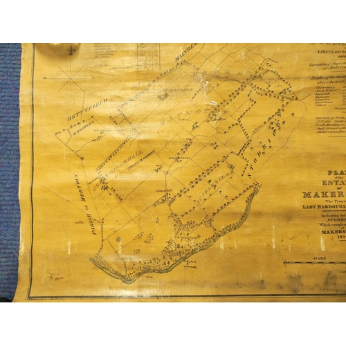 103 - AINSLIE JOHN.  A Map of Selkirkshire or Ettrick Forest. Eng. map. Rolled. 27