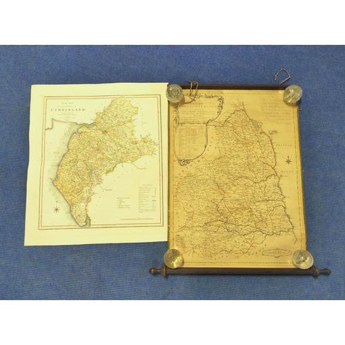 105 - ARMSTRONG ANDREW & SON.  A New & Correct Map of the County of Northumberland. Eng.... 