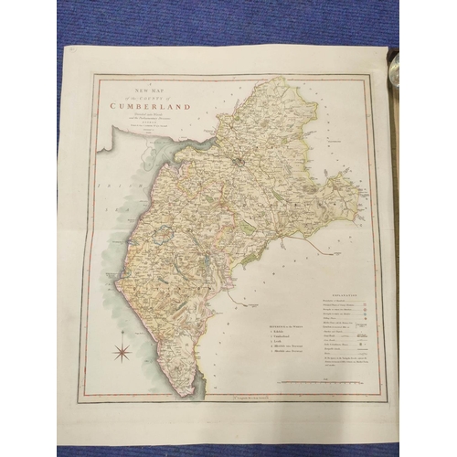 105 - ARMSTRONG ANDREW & SON.  A New & Correct Map of the County of Northumberland. Eng.... 