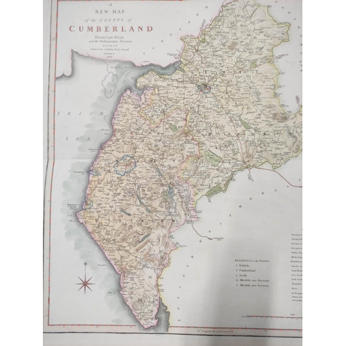 105 - ARMSTRONG ANDREW & SON.  A New & Correct Map of the County of Northumberland. Eng.... 