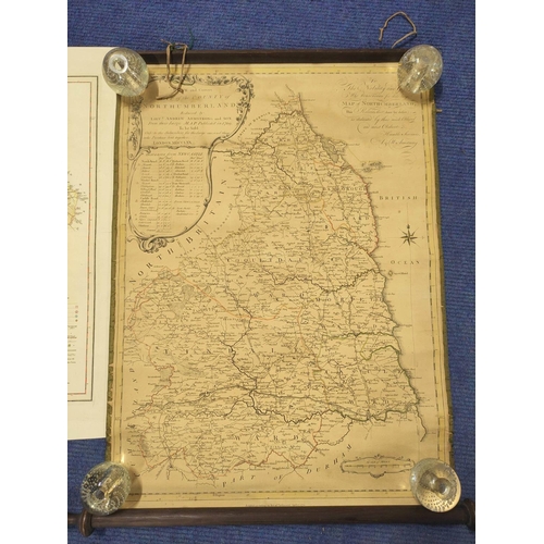 105 - ARMSTRONG ANDREW & SON.  A New & Correct Map of the County of Northumberland. Eng.... 