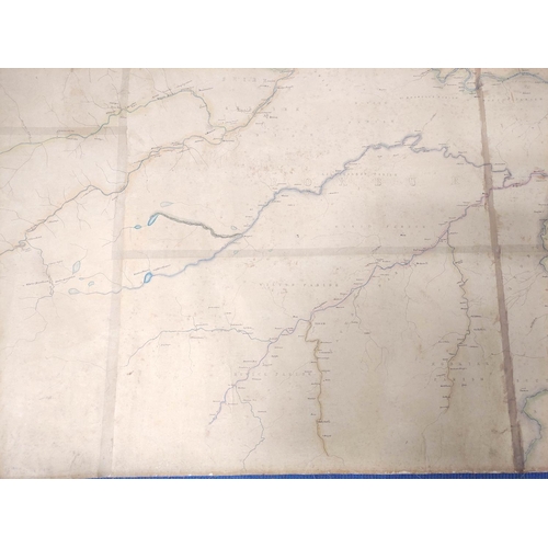 109 - River Tweed.  Very large pen, ink & watercolour Map of the River Tweed & Its Tribu... 