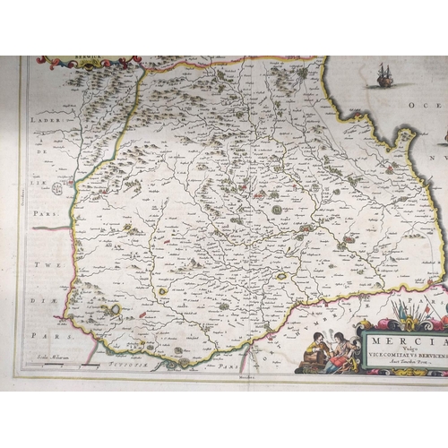 112 - PONT T. & BLAEU J.  Eusdail, The Merce & Tivedale. Three 17th cent. hand col. eng.... 