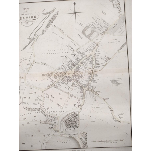 113 - Borders & Northumberland.  Eng. map on card after John Ainslie, originally published 1... 