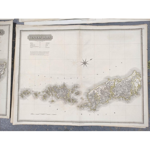 114 - THOMSON JOHN.  Southern Part of Western Isles, Middle Part of Western Isles (torn at hinge... 