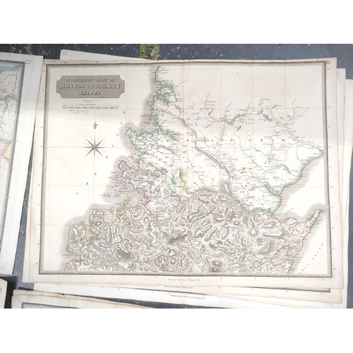 114 - THOMSON JOHN.  Southern Part of Western Isles, Middle Part of Western Isles (torn at hinge... 