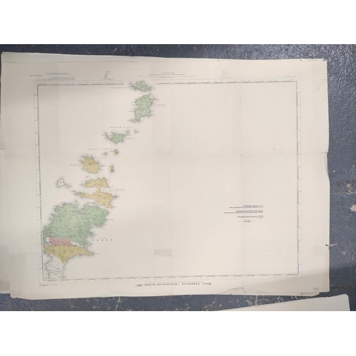 115 - ROYAL COMMISSION (HIGHLANDS & ISLANDS).  10 various col. maps, mixed cond. Each 22