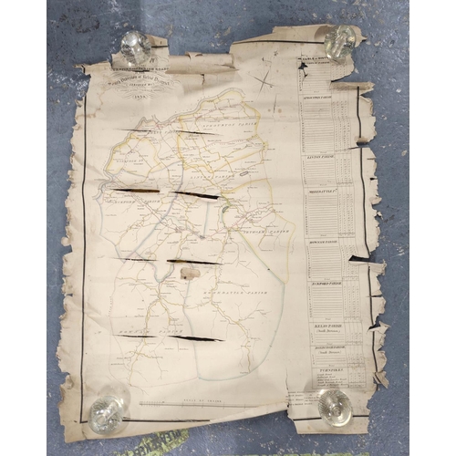 118 - AINSLIE JOHN.  A Plan of the Lands of Langlands. Pen, ink & watercolour. 34