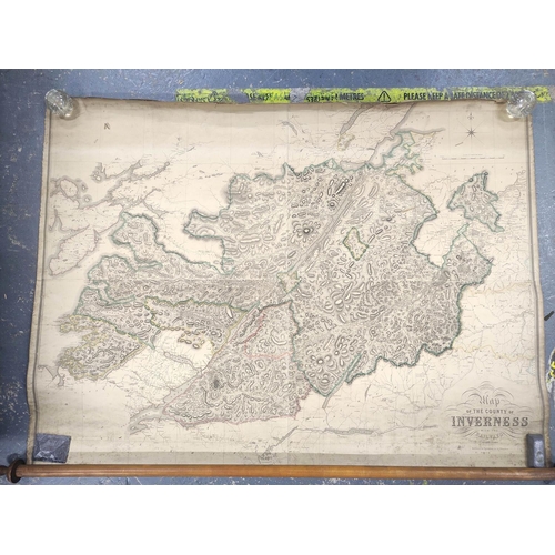 121 - JOHNSTON W. & A. K.  Map of the County of Argyle with the Railways. Eng. map with hand col. vign... 