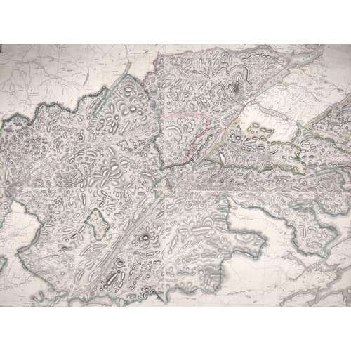 121 - JOHNSTON W. & A. K.  Map of the County of Argyle with the Railways. Eng. map with hand col. vign... 