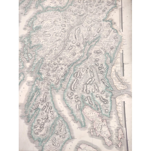 121 - JOHNSTON W. & A. K.  Map of the County of Argyle with the Railways. Eng. map with hand col. vign... 