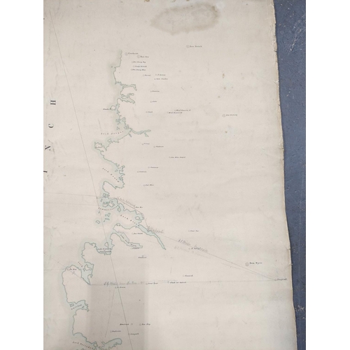 122 - The Minch & The Hebrides, from Cape Wrath to Kyle. Map, hand col. in outline. Rolled. 30