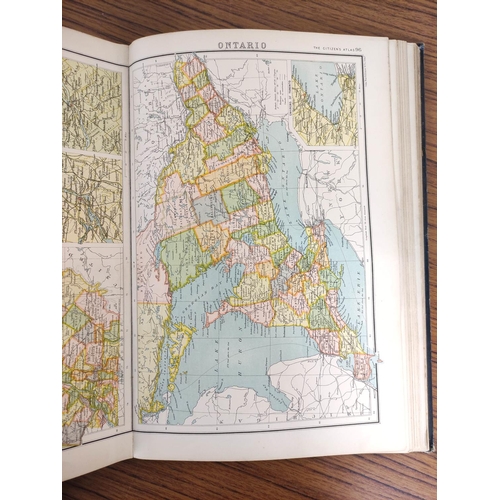 15 - BARTHOLOMEW J. G.  The Citizen's Atlas of the World. Double page col. eng. maps. Folio. Orig. emboss... 