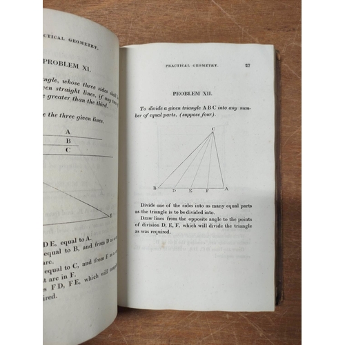 44 - DIX THOMAS.  A Treatise on Land-Surveying in Seven Parts. Fldg. hand col. plan, eng. plate of Plotti... 