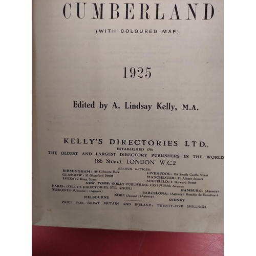 5 - KELLY & CO.  Directory of Cumberland. Fldg. map. Orig. cloth. 1925; also 3 other vols.  (4).... 