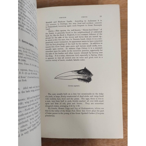 55 - STARK A. C. & SCLATER W. L.  The Birds of South Africa. 4 vols. Port. frontis, col. fldg. map &a... 