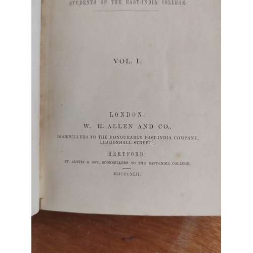 63 - The Haileybury Observer by the Students of the East-India College. Vols. 1 & 2 bound togeth... 