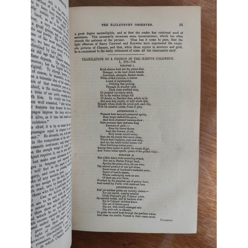 63 - The Haileybury Observer by the Students of the East-India College. Vols. 1 & 2 bound togeth... 