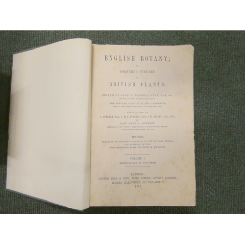 146 - BOSWELL SYME J. T. (Ed).  Sowerby's English Botany or Coloured Figures of British Plants. Vols. 1, 2... 