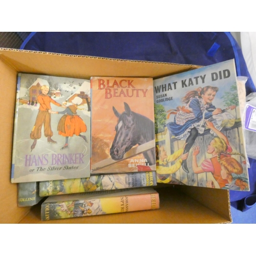 156 - Girls` Books.  15 various vols. in d.w's incl. Nancy Breary, What Katy Did & Heidi.... 