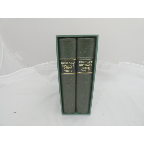 186 - KIPLING RUDYARD.  Rudyard Kipling`s Verse, Inclusive Edition. Ltd. ed. 36/100. Vols. 1 &am... 