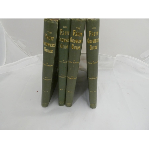 191 - WRIGHT JOHN.  The Fruit Grower's Guide. 4 vols. only, nos. 2 to 5. One chromolitho frontis & 29 ... 