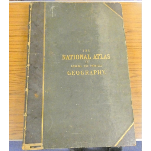 199 - JOHNSTON A. K.  The National Atlas of Historical, Commercial & Political Geography. 45 good doub... 