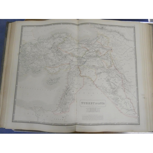 199 - JOHNSTON A. K.  The National Atlas of Historical, Commercial & Political Geography. 45 good doub... 