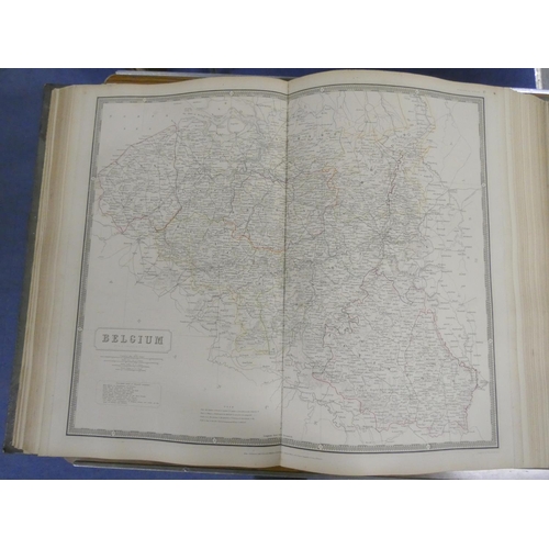 199 - JOHNSTON A. K.  The National Atlas of Historical, Commercial & Political Geography. 45 good doub... 