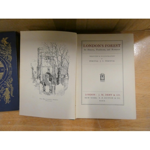 208 - UK Topography.  A carton of various vols. incl. London & Eton.