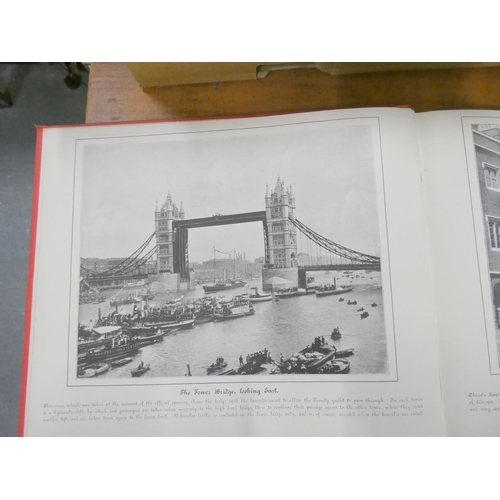 210 - London.  A carton of various vols. incl. photographic views.