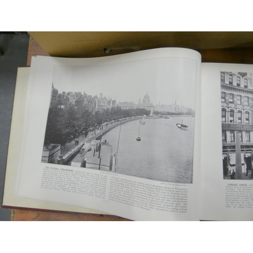 210 - London.  A carton of various vols. incl. photographic views.