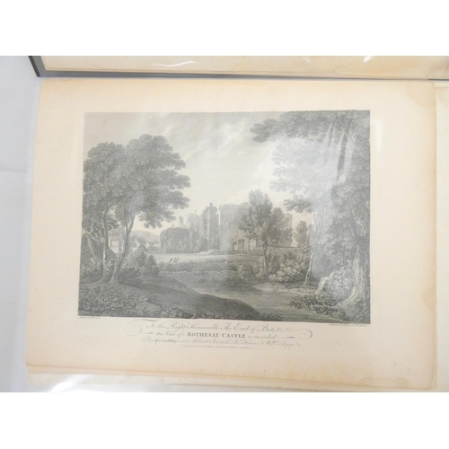 230 - Scottish Topography.  40 loose antique eng. plates of buildings & towns. 18th/early 19th cent.... 