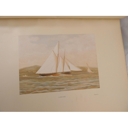 238 - SHIELDS HENRY & MEIKLE JAMES.  Famous Clyde Yachts, 1880-87. Mounted col. litho fronti... 