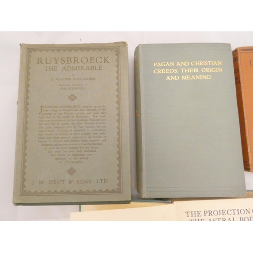 243 - Mysticism & Freemasonry.  8 various vols.