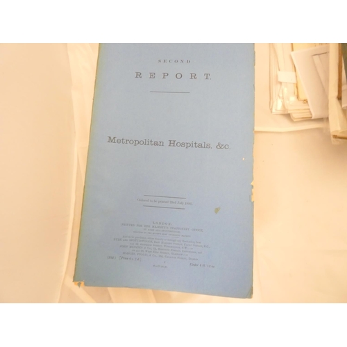 255 - SELECT COMMITTEE OF THE HOUSE OF LORDS ON METROPOLITAN HOSPITALS.  Report, 1890; Second Report, 1891... 