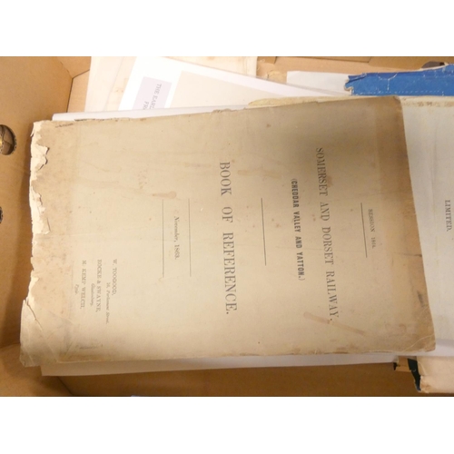 257 - Legal & Business Ephemera.  A carton of various items, legal documents (incl. Cheshire... 