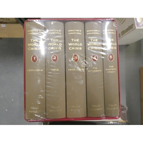 261 - Folio Society.  Winston S. Churchill, The World Crisis. Set of 5 vols. in slip case.... 